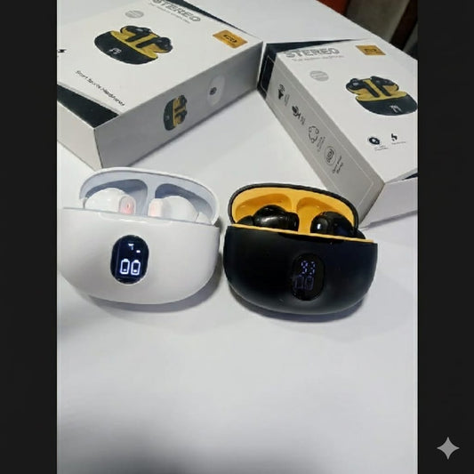 Stereo Gaming TWS Earbuds with LED Power Display - Low Latency & ENC Mic