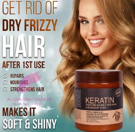 Keratin Hair Treatment Mask for Dry, Frizzy & Damaged Hair (500ml)