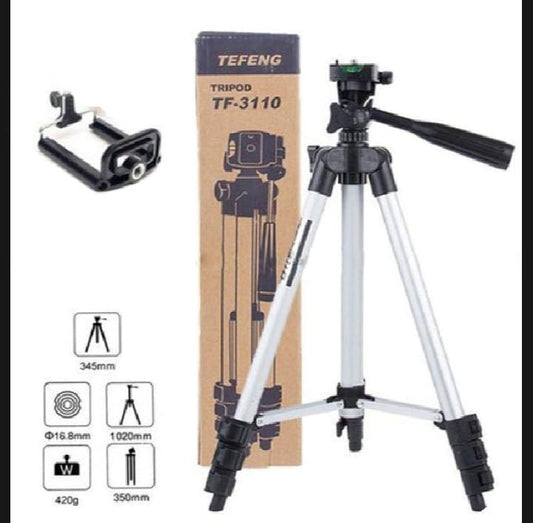 Tripod 3110 Lightweight Aluminum Tripod for Cameras & Smartphones