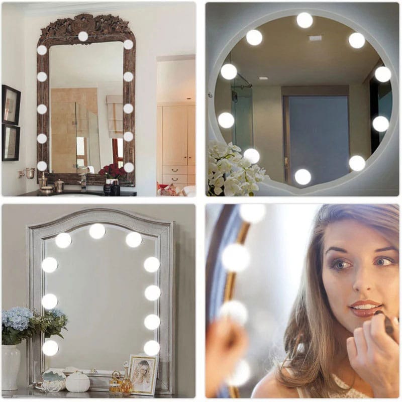 Vanity Mirror Light LED Bulbs for Makeup Mirror Stand (10 Bulbs)