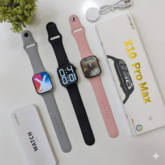 X10 Pro Max Smartwatch - Premium Design with Bluetooth Calling & Health Monitoring