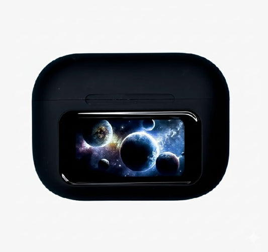 A9 Pro TWS Earbuds with Smart Display Case - ANC & ENC Noise Cancellation
