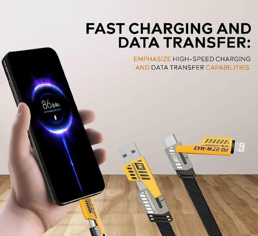 K-LION Rugged 65W PD Fast Charging & Data Sync Cable