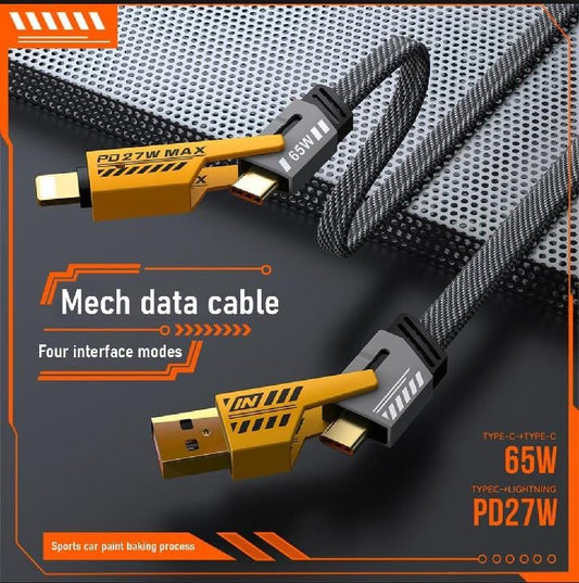 K-LION Rugged 65W PD Fast Charging & Data Sync Cable