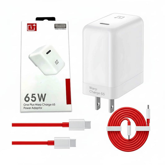 Official OnePlus Warp Charge 65 Power Adapter & Cable Set